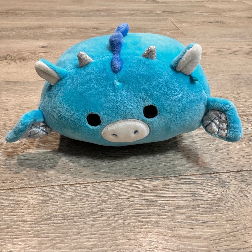 Kellytoy Squishmallow Blue Dragon Plush Toy Squishy Stuffed Devin Stackable